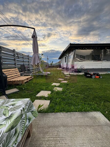 Sabareni, casa parter 134 mp, curte 505, finisata, mobilata si utilata